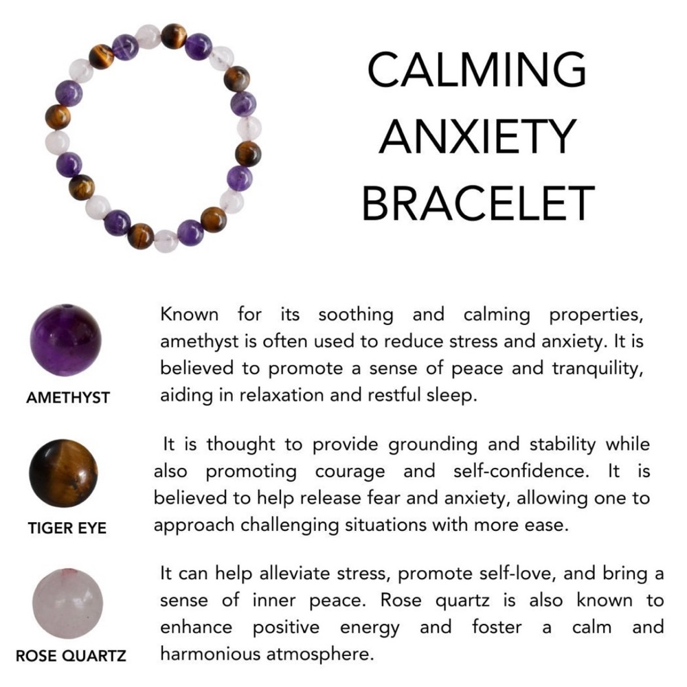 🆕New Anxiety Relief 8mm Healing Gemstone Bracelet - Picture 3 of 3